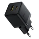 Сітковий зарядник пристрій Baseus Palm Fast Charger C+U 30W EU Cluster Black (P1011160A113-01) - зображення 6