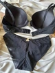 Комплект бюстгальтер поролон + трусики слипы Weiyesi черный 85B/XL - изображение 2