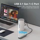 Док-станція USB3.1 Type-C --> HDMI/VGA/USB3.0x3/RJ45/SD/TF/TRRS 3.5m/PD/DC100W12-in-1Ventio - изображение 5