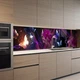 Наклейка на кухонный фартук 65 х 250 см, фотопечать с защитной ламинацией, фиолетовые орхидеи и бабочки(БП-13-fl7903) - изображение 7