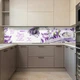 Фото панель универсальная ПЭТ, Самофиксирующая 62 х 305 см (толщина 1,2 мм), лавандовые цветы с(ПЭТ2-fl6846) - изображение 7