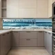 Наклейка на кухонный фартук 60 х 250 см, фотопечать с защитной ламинацией, мегаполис у океана(БП-12-mp1491) - изображение 3