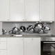 Наклейка на кухонный фартук 65 х 250 см, фотопечать с защитной ламинацией, 3D абстракция металлических шаров(БП-13-ab8411) - изображение 4
