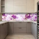 Фото панель универсальная ПЭТ, Самофиксирующая 62 х 205 см (толщина 1,2 мм), нежно-фиолетовые розы(ПЭТ1-fl2524) - изображение 6