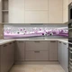 Наклейка на кухонный фартук 65 х 300 см, фотопечать с защитной ламинацией, 3D шары с волнами полотна в воздухе(БП-15-ab6361) - изображение 7