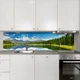 Наклейка на кухонный фартук 65 х 250 см, фотопечать с защитной ламинацией, горное озеро(БП-13-pr1442) - изображение 6