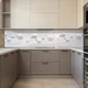 Наклейка на кухонный фартук 60 х 250 см, фотопечать с защитной ламинацией, белые 3Д шары с абстракцией(БП-12-ab2028) - изображение 4