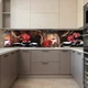 Наклейка на кухонный фартук 60 х 300 см, фотопечать с защитной ламинацией, Чашка кофе в Париже(БП-14-ed3344) - изображение 3