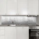 Фото панель универсальная ПЭТ, Самофиксирующая 68 х 305 см (толщина 2,0 мм), капли дождя на сером фоне(ПЭТ3-ab3381) - изображение 6
