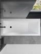 Ванна акрилова Helmken Rivana 170x70 см (7713S8V763) комплект 4 в 1: прямокутна ванна, ніжки, Чорна фронтальна та бічна панель - зображення 13