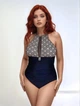 Слитный купальник Fuba 230099 черный 44 (2XL) ;полнота груди 1A-2B-3C ; бедра 107-110 см - изображение 2