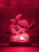 Детский ночник Стич и Ангел / Stitch and Angel на светлой подставке - изображение 5