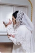 Палантин шаль в храм 100 см белая 305 - изображение 2
