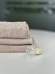 Комплект рушників 50х90 см, 70х140 см + климок у ванну 50х70 см 100% бавовна світло бежевий - изображение 4