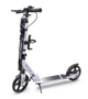 Детский самокат Scale Sports SS-12 + фонарик + звоночек + ремень + подстаканник. Дисковый тормоз. Белый цвет - изображение 2