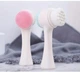 Щітка двостороння для вмивання та очищення обличчя Silicone Face Cleansing Brush - зображення 3