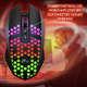 Мышка беспроводная игровая с RGB подсветкой 2.4G регулируемым DPI 7 программируемыми кнопками аккумулятором эргономичный дизайн, которая подойдет для ноутбука компьютера игр и офиса X801 - изображение 2