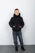 Демісезонна куртка Кірон для хлопчика CVETKOV FAMILY MARK 158см Чорний (cvet2000000244471) - зображення 2