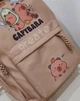 Детский Рюкзак с Капибара Capybara Авокадо 42х30х15 см - изображение 5