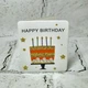 Открытка мини подарочная Happy birthday с блестками 7,1х8,2 см 5504-317 - изображение 1