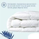 Одеяло IDEIA SuperSOFT Premium летнее двуспальное 175х210 антиалергенное, хлопковый натуральный чехол, искусственный пух, пл 150 г/м2 белое - изображение 5