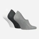 Набор следов женских Levi`s High Cut Batwing Logo Recycled Cotton 3P 701224671-003 коттон 35/38 3 пары Grey Combo (8720245507066) - изображение 2