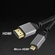 Кабель HDMI-Micro HDMI 4K, 60 Гц, 0.5-2м - изображение 2