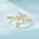 Серебряное кольцо Самолет в позолоте - изображение 4