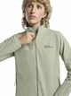 Спортивная кофта женская Jack Wolfskin Prelight Stride JKT W A63776-4137 L Серая с зеленым (4064886448840) - изображение 4