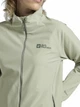 Спортивная кофта женская Jack Wolfskin Prelight Stride JKT W A63776-4137 L Серая с зеленым (4064886448840) - изображение 5