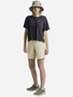 Спортивная футболка для фитнеса женская Jack Wolfskin Vonnan Crop T W A63932-1388 L Синяя (4064886460293) - изображение 3