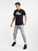Футболка бавовняна довга чоловіча Nike M Nsw Tee Just Do It Swoosh AR5006-011 M Чорна з принтом (191888623631) - зображення 3