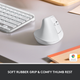 Мышь Logitech Lift Vertical Ergonomic Wireless/Bluetooth White (910-006475) - изображение 2
