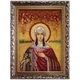 Икона "Святая великомученица Маргарита Антиохийская" янтарная 30х40 - изображение 2