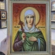 Икона "Святая мученица Антонина" янтарная 15х20 - изображение 7