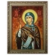 Икона "Святая Маргарита (Марина)" янтарная 15х20 - изображение 1