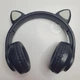 Наушники с кошачьими ушками накладные Cat, Bluetooth-наушники складные аккумуляторные с RGB подсветкой, встроенным микрофоном, MP3 плеером, поддержкой microSD, FM, USB, AUX, стильные беспроводные Черные KTC-82-DBlack - изображение 8