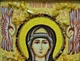 Икона "Пресвятой Богородицы Знамение" янтарная 15х20 - изображение 4
