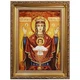 Икона "Образ Пресвятой Богородицы Неупиваемая чаша" янтарная 30х40 - изображение 1