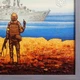 Картина "Военный корабль, иди на..." из янтаря 20х30 - изображение 6