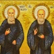 Икона "Святые Преподобноисповедники Георгий-Иоанн (Мхеидзе) и Иоанн (Майсурадзе), Бетанийские" янтарная 15х20 - изображение 4