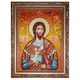Икона "Святой великомученик Никита" янтарная 15х20 - изображение 2