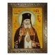 Икона "Святой архиепископ Лука Крымский" янтарная 30х40 - изображение 2
