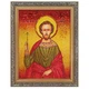 Икона "Святой Леонид" янтарная 30х40 - изображение 2