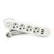 Мережевий фільтр Voltronic F04U-White 1,5 м, 4 розетки, 10А - зображення 1