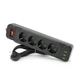Мережевий фільтр Voltronic F24U-Black 2 м, 4 розетки, 10А - зображення 1