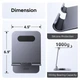Подставка UGREEN LP894 для планшета 360° алюминиевая, настольная, iPad Pro, iPhone, Xiaomi, Galaxy Grey (45860) - изображение 9
