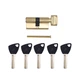 Серцевина КEDR BRASS М80 ZCG (40т*40) brass key (з латунним ключем) - изображение 1