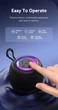 Портативная беспроводная Bluetooth колонка акустика USAMS US-YX014 1200mAh Mini Wireless BT Speaker RGB Black |BT5.3, TWS| Черный - изображение 3