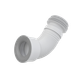 Гнучка підводка розтяжна для випуску унітазу Alca Plast A97, 280-550 мм, 80/110×100/120 мм - зображення 1